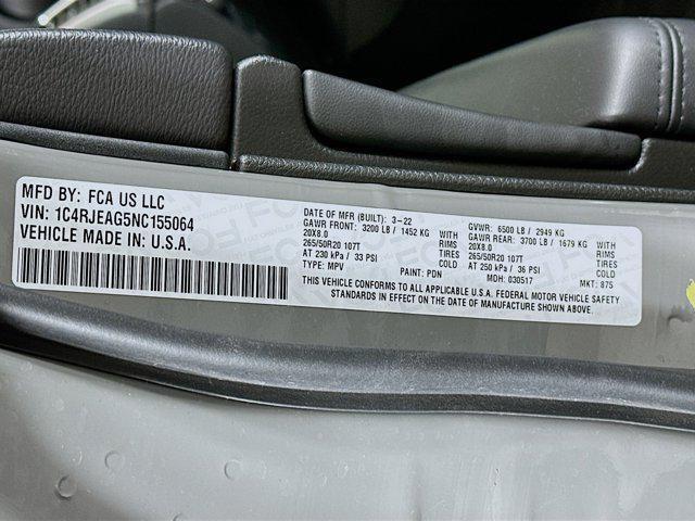 used 2022 Jeep Grand Cherokee car, priced at $22,996