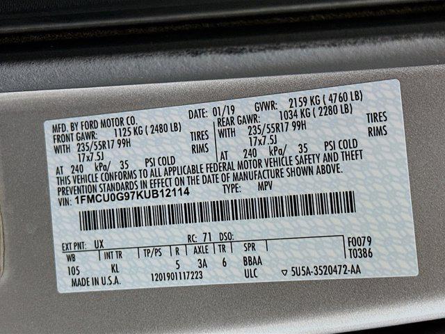 used 2019 Ford Escape car, priced at $12,996