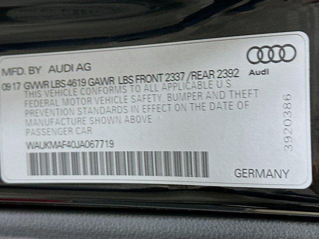 used 2018 Audi A4 car, priced at $10,487