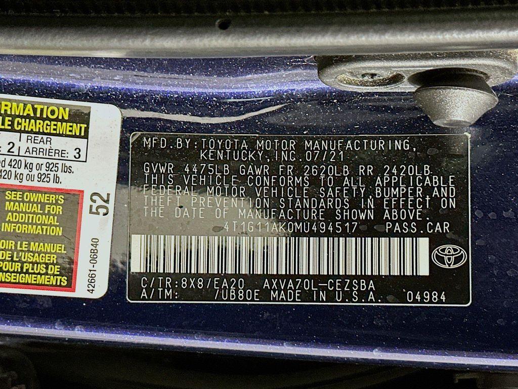 used 2021 Toyota Camry car, priced at $13,696
