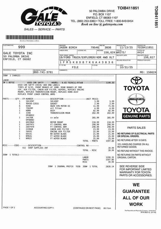 used 2019 Ford Explorer car, priced at $10,925