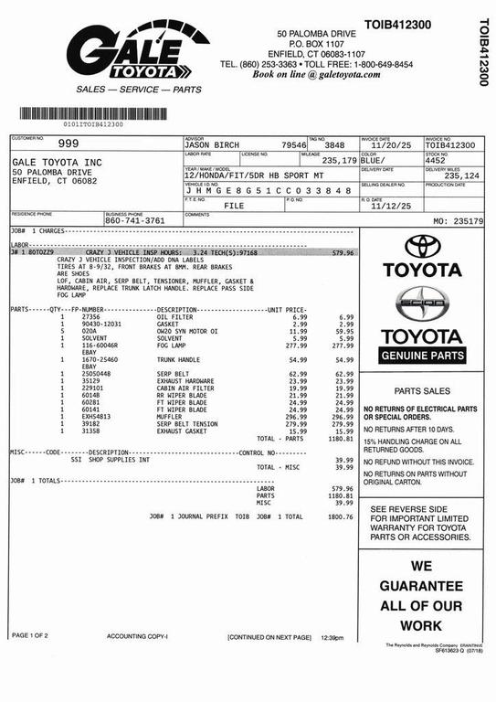 used 2012 Honda Fit car, priced at $4,983