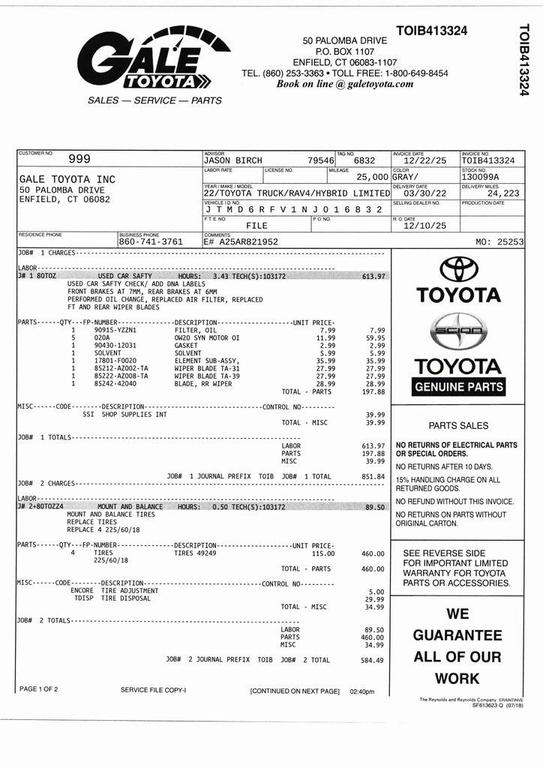 used 2022 Toyota RAV4 Hybrid car, priced at $34,923