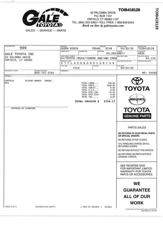 used 2024 Toyota Tundra car, priced at $42,625
