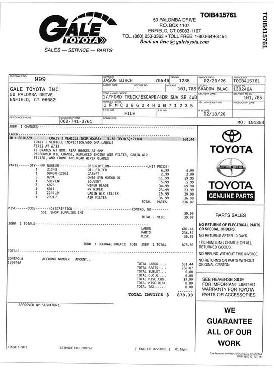 used 2017 Ford Escape car, priced at $9,999