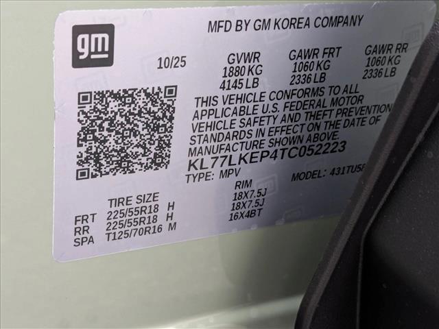 new 2026 Chevrolet Trax car, priced at $27,490