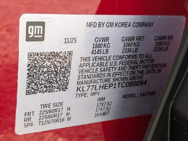 new 2026 Chevrolet Trax car, priced at $26,121