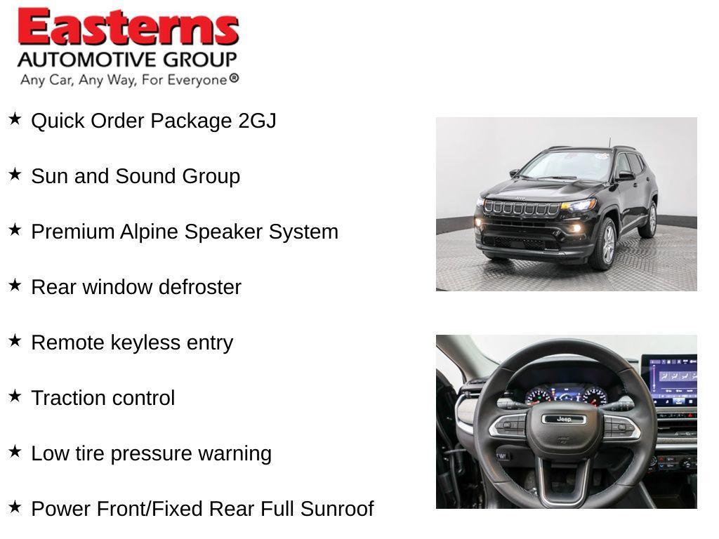 used 2022 Jeep Compass car, priced at $19,490