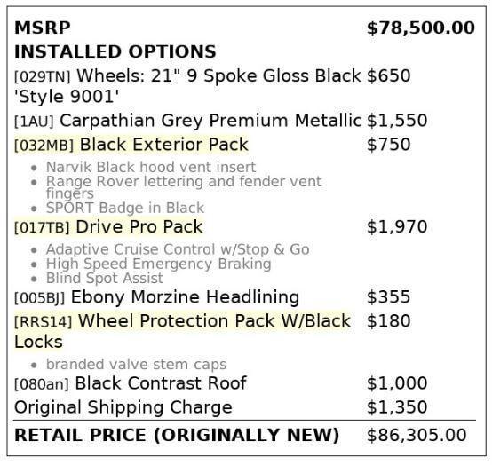 used 2021 Land Rover Range Rover Sport car, priced at $31,998