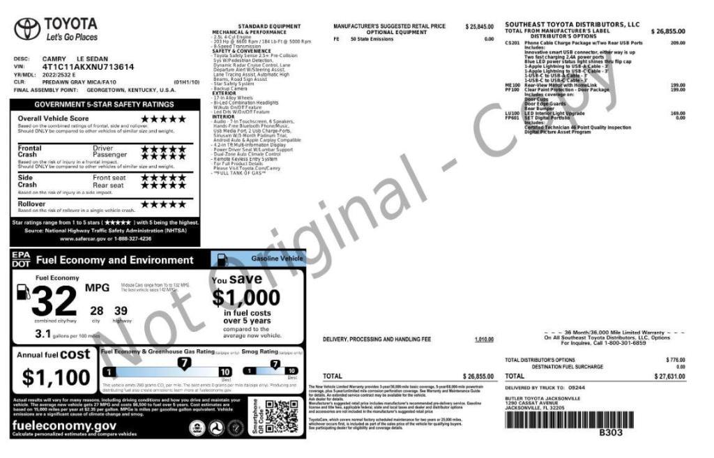 used 2022 Toyota Camry car, priced at $12,999