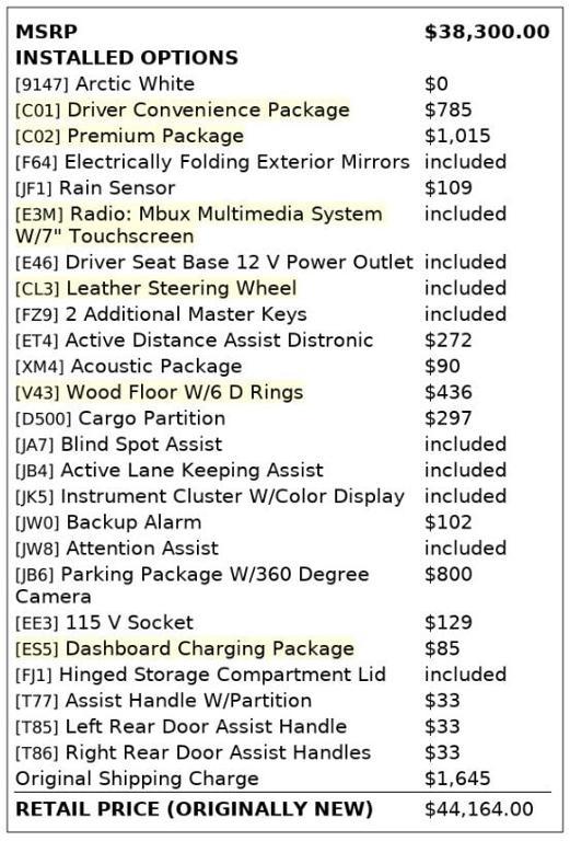 used 2022 Mercedes-Benz Sprinter 1500 car, priced at $16,997