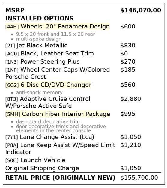 used 2017 Porsche Panamera car, priced at $41,999