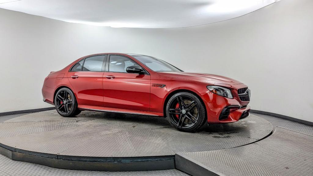 used 2018 Mercedes-Benz AMG E 63 car, priced at $55,999