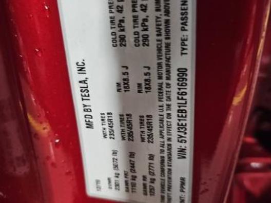 used 2020 Tesla Model 3 car, priced at $24,195