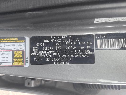 used 2024 Kia Forte car, priced at $17,195
