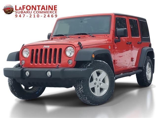 used 2016 Jeep Wrangler Unlimited car, priced at $13,140