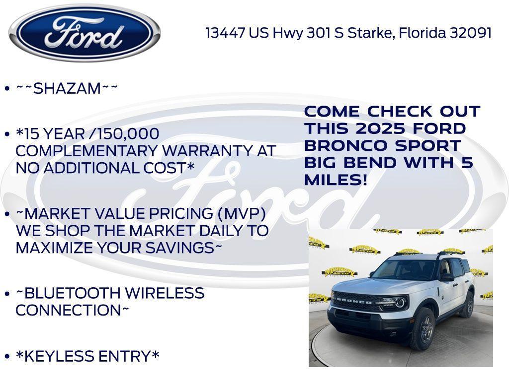 new 2025 Ford Bronco Sport car, priced at $31,740