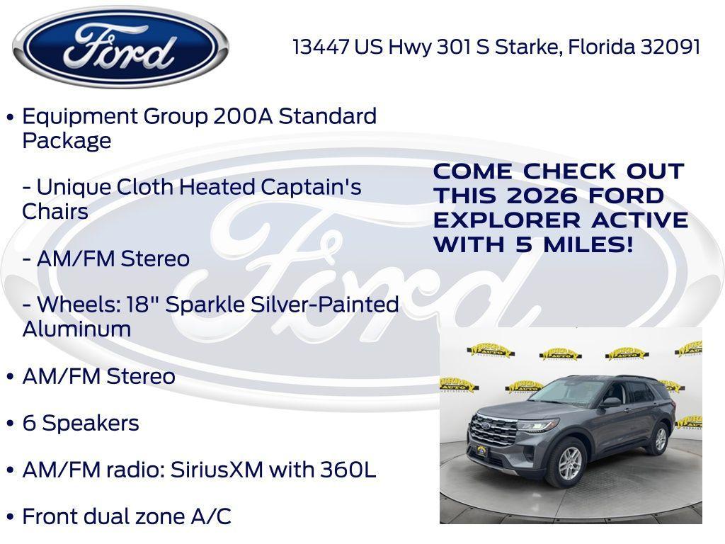 new 2026 Ford Explorer car, priced at $38,910