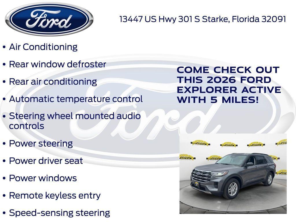 new 2026 Ford Explorer car, priced at $38,910