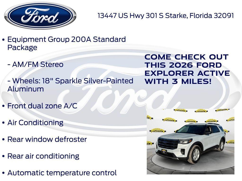 new 2026 Ford Explorer car, priced at $37,911