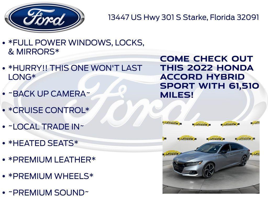 used 2022 Honda Accord Hybrid car, priced at $24,636