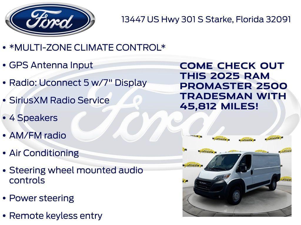 used 2025 Ram ProMaster 2500 car, priced at $34,853