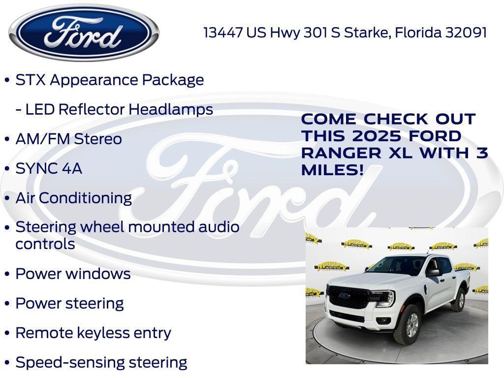 new 2025 Ford Ranger car, priced at $34,448