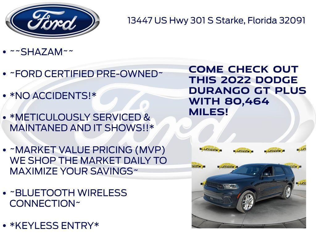 used 2022 Dodge Durango car, priced at $25,633