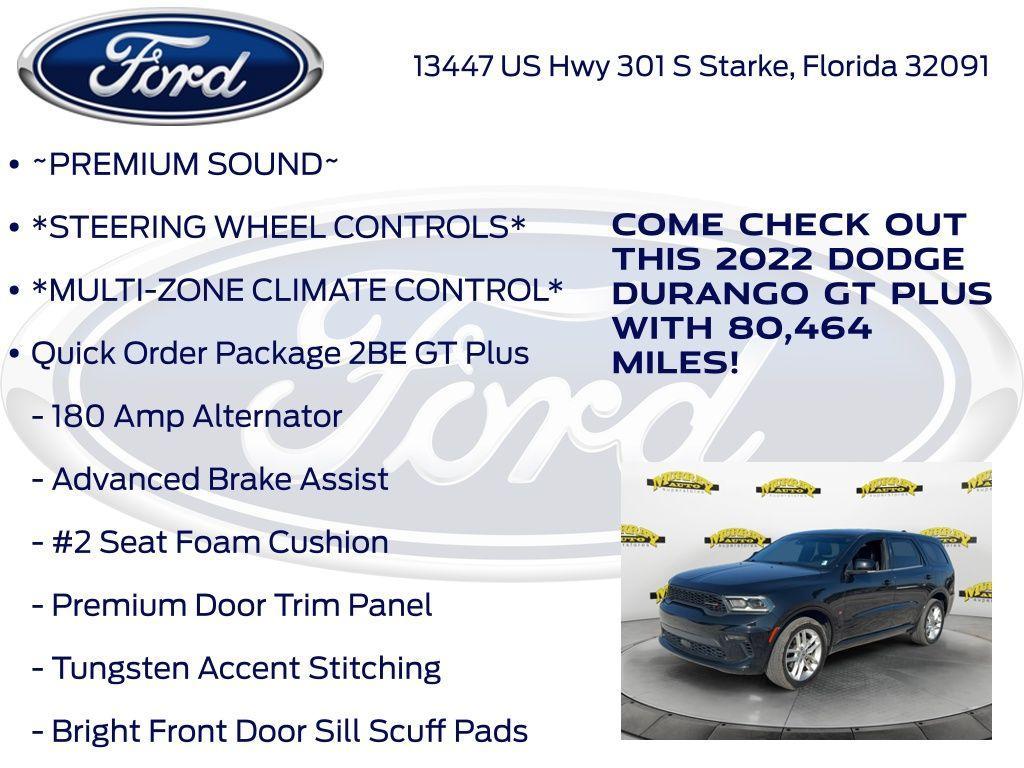 used 2022 Dodge Durango car, priced at $25,633