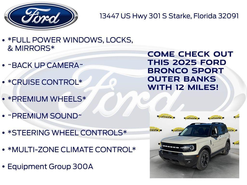 new 2025 Ford Bronco Sport car, priced at $37,997