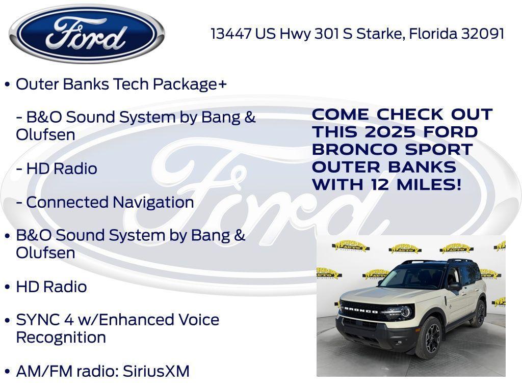 new 2025 Ford Bronco Sport car, priced at $37,997