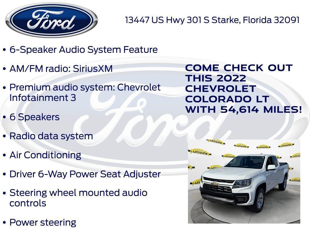 used 2022 Chevrolet Colorado car, priced at $21,876