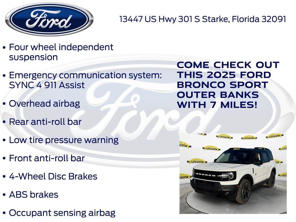 new 2025 Ford Bronco Sport car, priced at $33,745