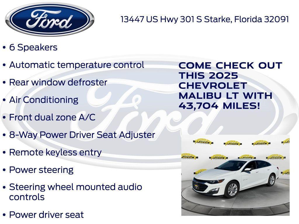 used 2025 Chevrolet Malibu car, priced at $17,987