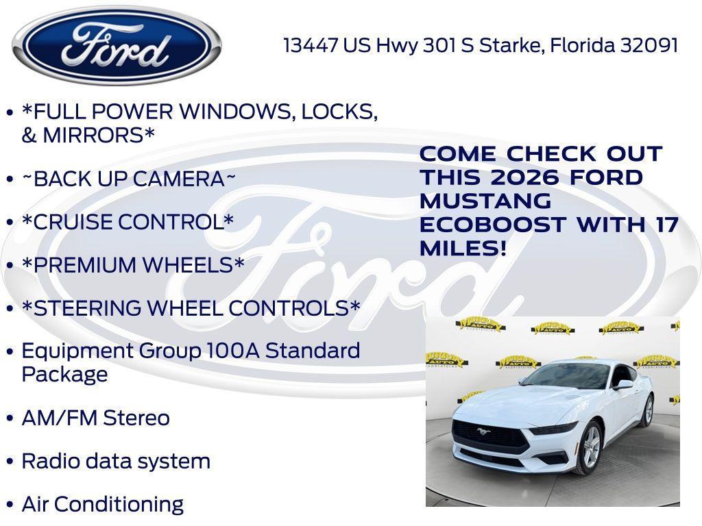 new 2026 Ford Mustang car, priced at $33,767