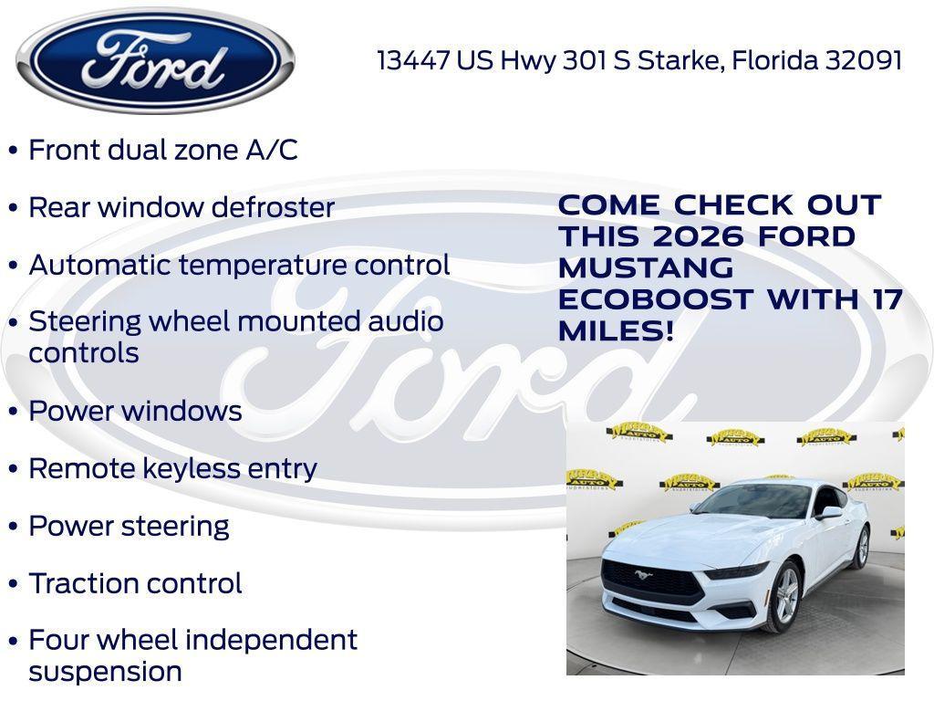 new 2026 Ford Mustang car, priced at $33,767