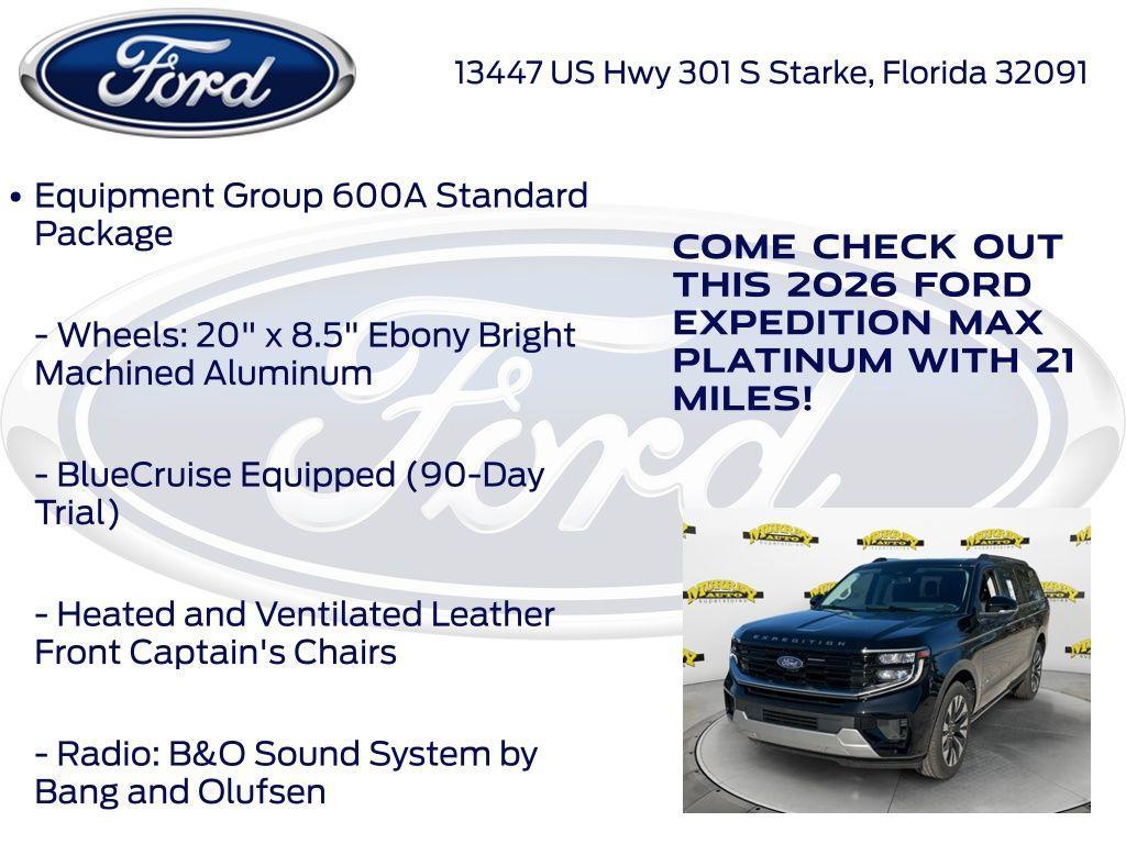 new 2026 Ford Expedition Max car, priced at $83,524