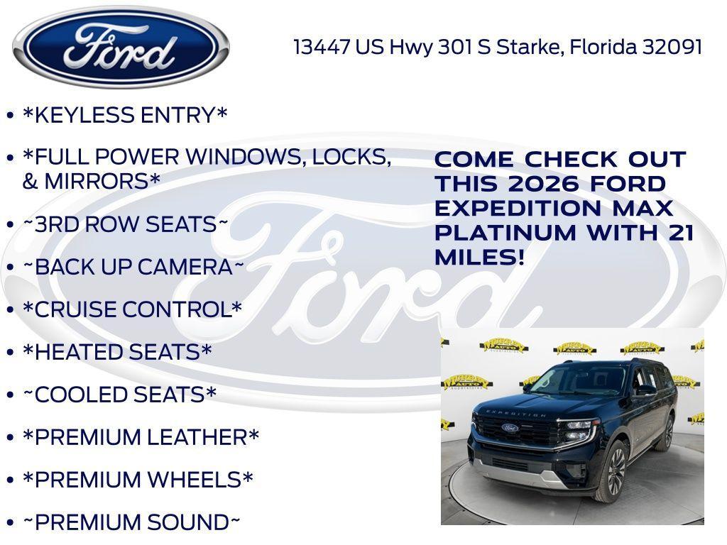new 2026 Ford Expedition Max car, priced at $85,805