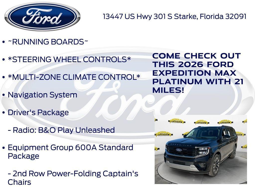 new 2026 Ford Expedition Max car, priced at $85,805