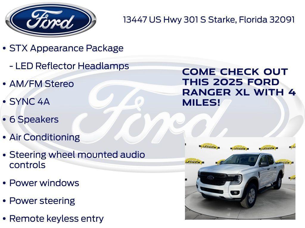 new 2025 Ford Ranger car, priced at $34,987