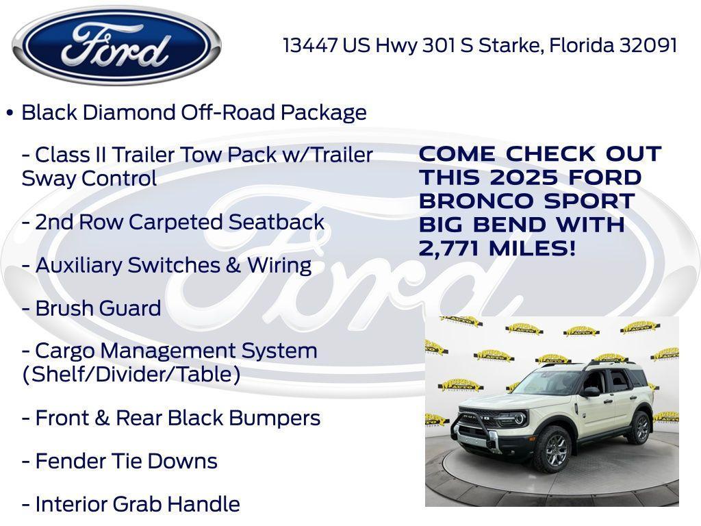 new 2025 Ford Bronco Sport car, priced at $30,999