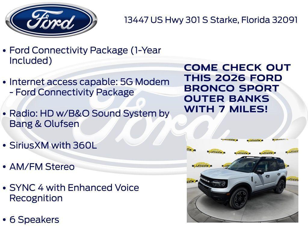 new 2026 Ford Bronco Sport car, priced at $37,099