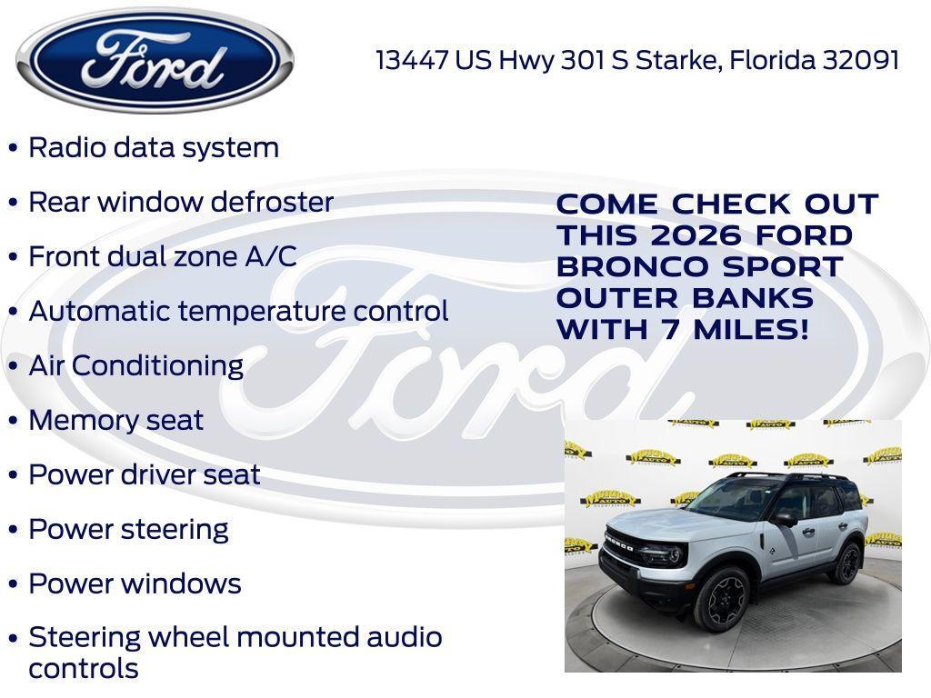 new 2026 Ford Bronco Sport car, priced at $37,099