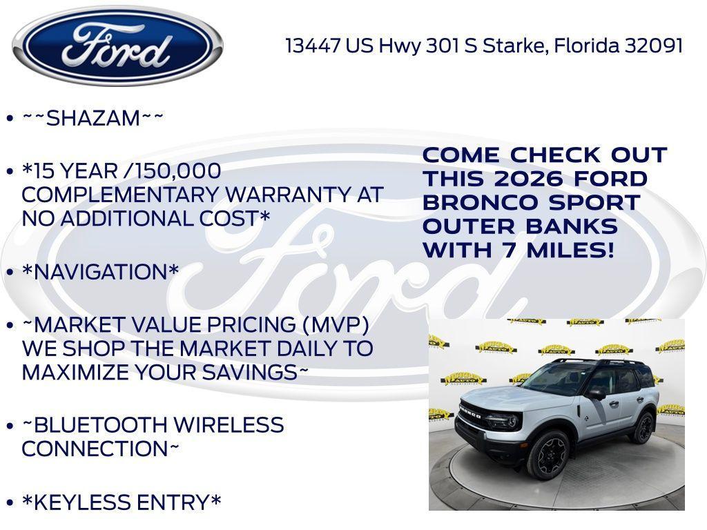 new 2026 Ford Bronco Sport car, priced at $37,099
