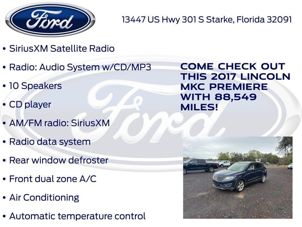 used 2017 Lincoln MKC car, priced at $11,777