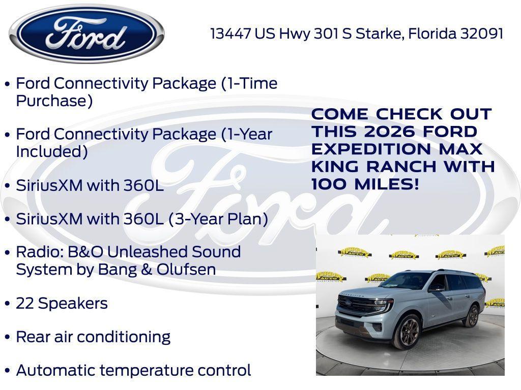 new 2026 Ford Expedition Max car, priced at $91,895