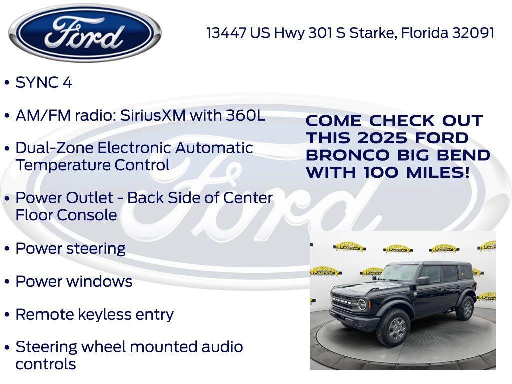 new 2025 Ford Bronco car, priced at $41,598