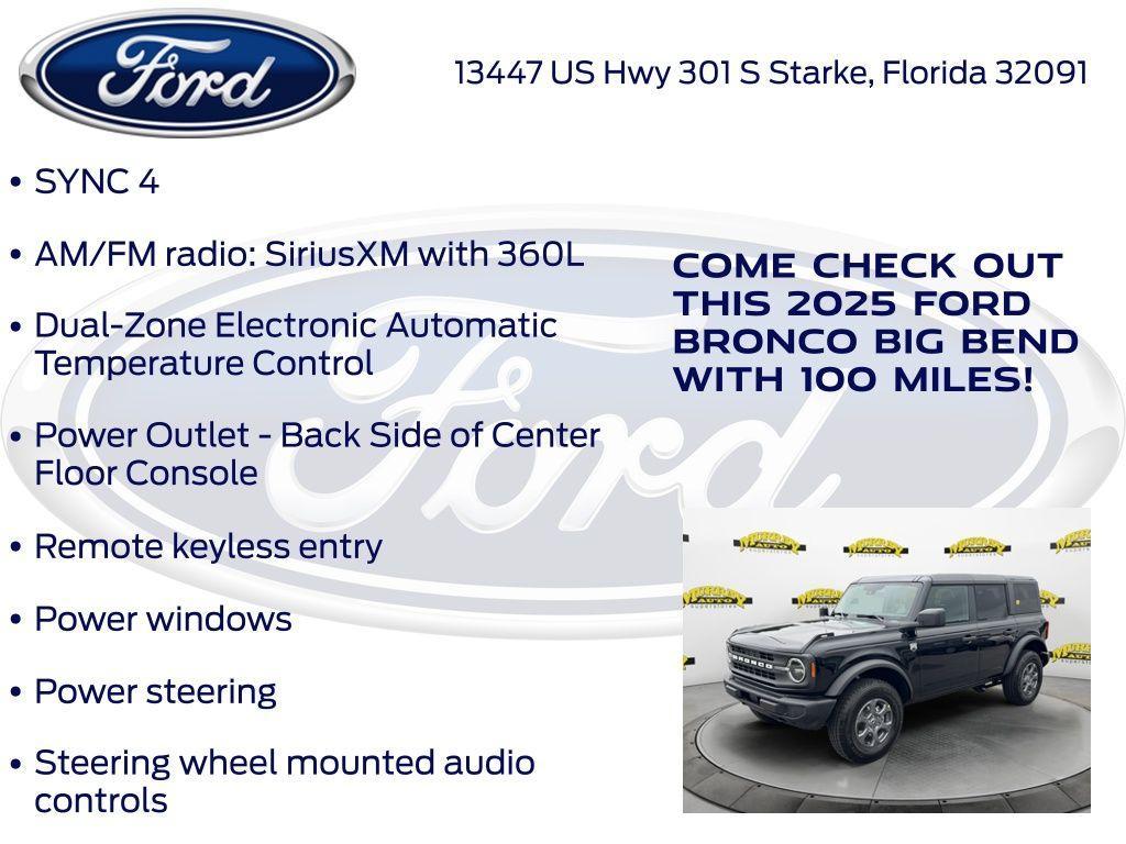 new 2025 Ford Bronco car, priced at $43,598