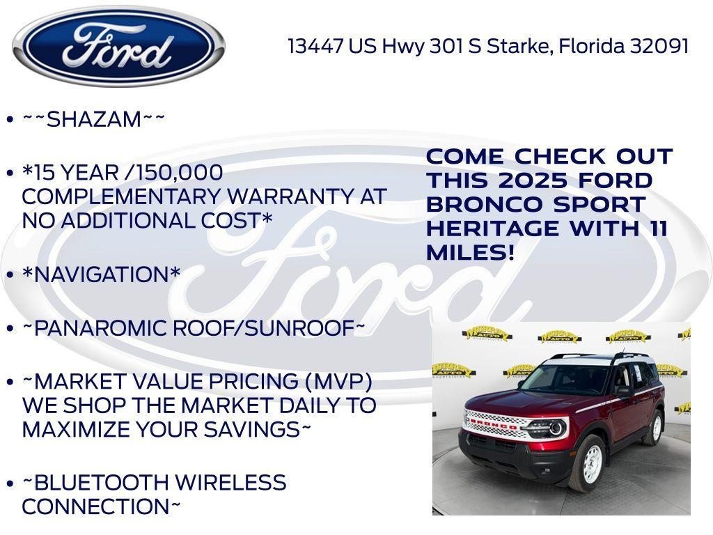 new 2025 Ford Bronco Sport car, priced at $35,172