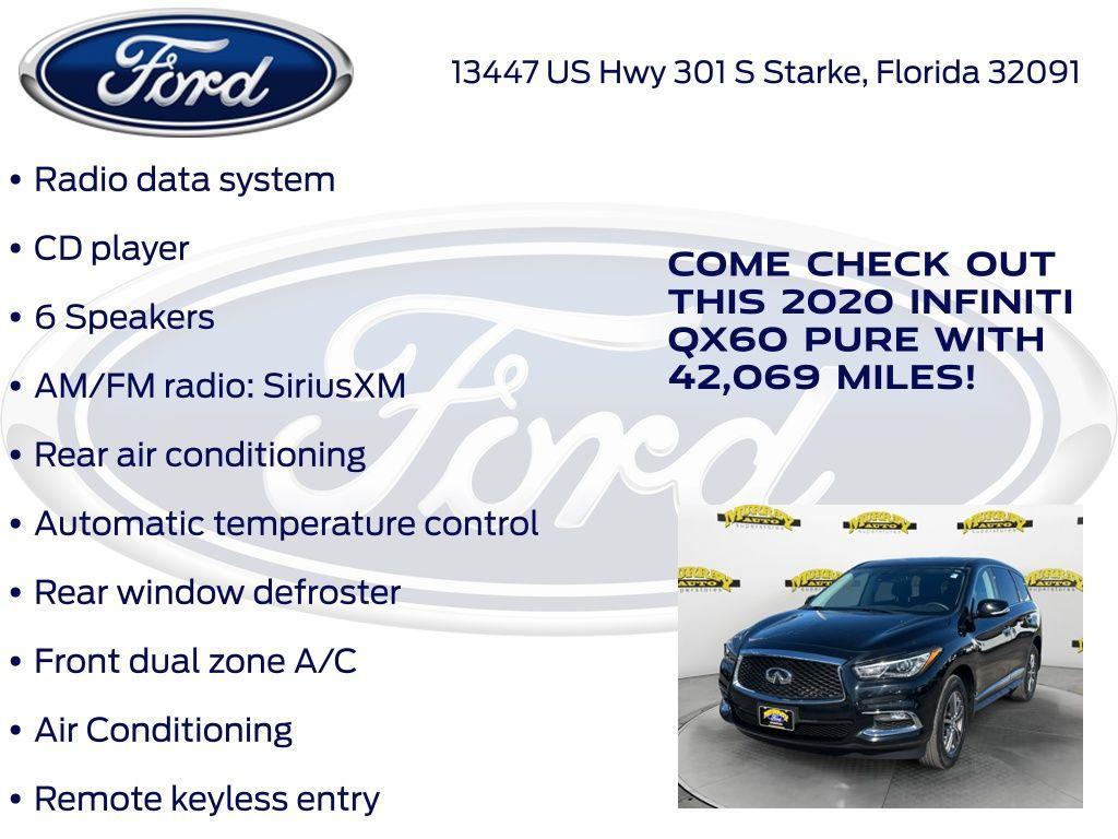 used 2020 INFINITI QX60 car, priced at $21,987